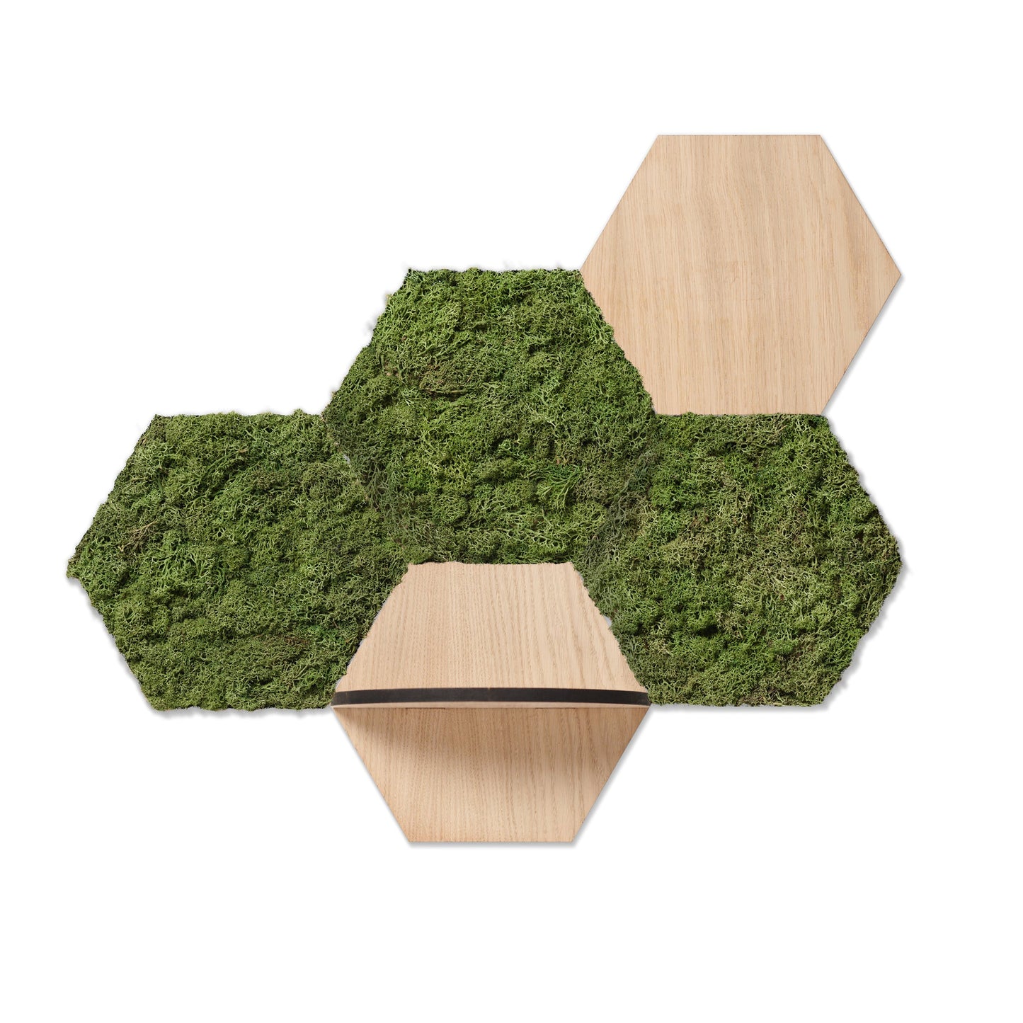 Huldra Hexagon Eiken - Wandtegel - 21X24Cm