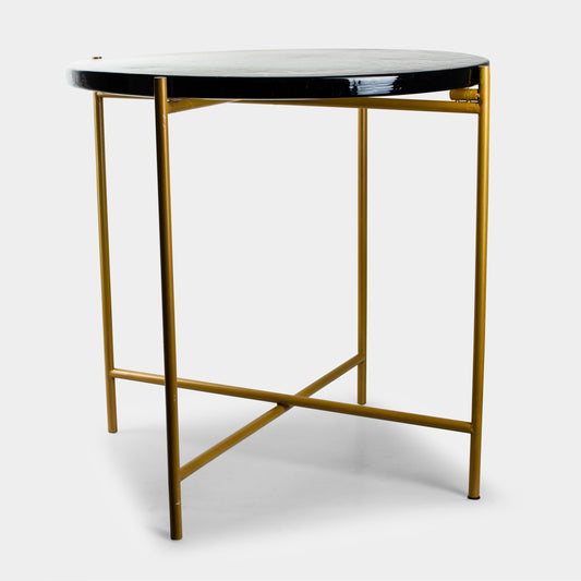 Eringa Sidetable Goud - Glas - 61X63M